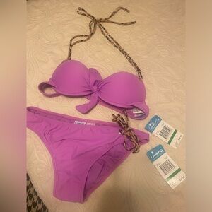 NWT California waves swim suit pink